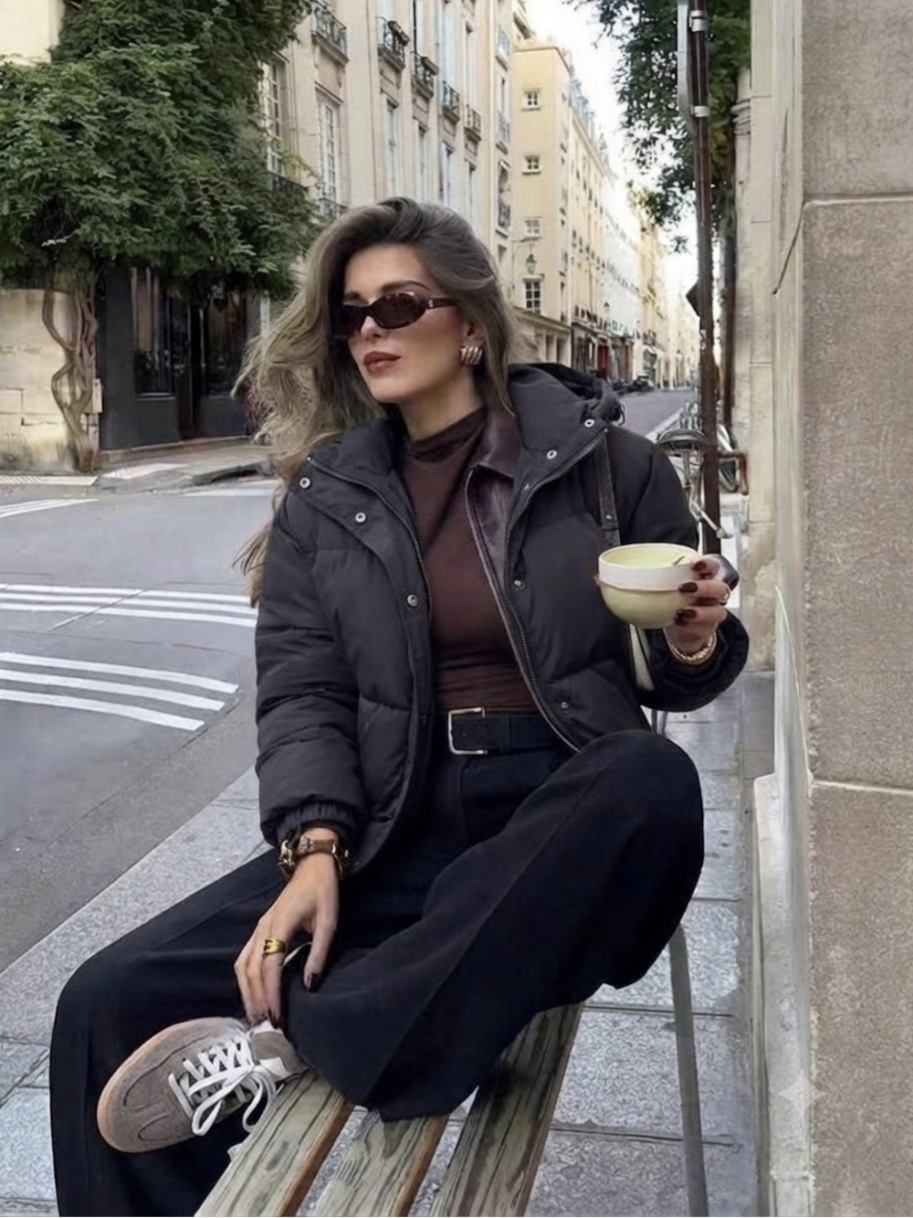Everlane Black Puffer Jacket